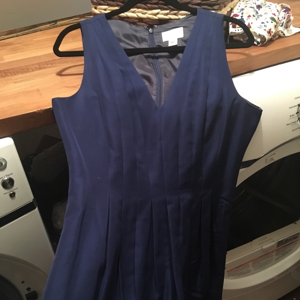 J.Crew navy bridesmaid dress